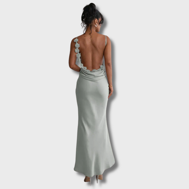 Risha™ - Elegant Sultry Backless Maxi Dress