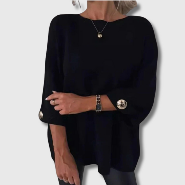 Lizzy™ - Elegant Button Sleeve Top