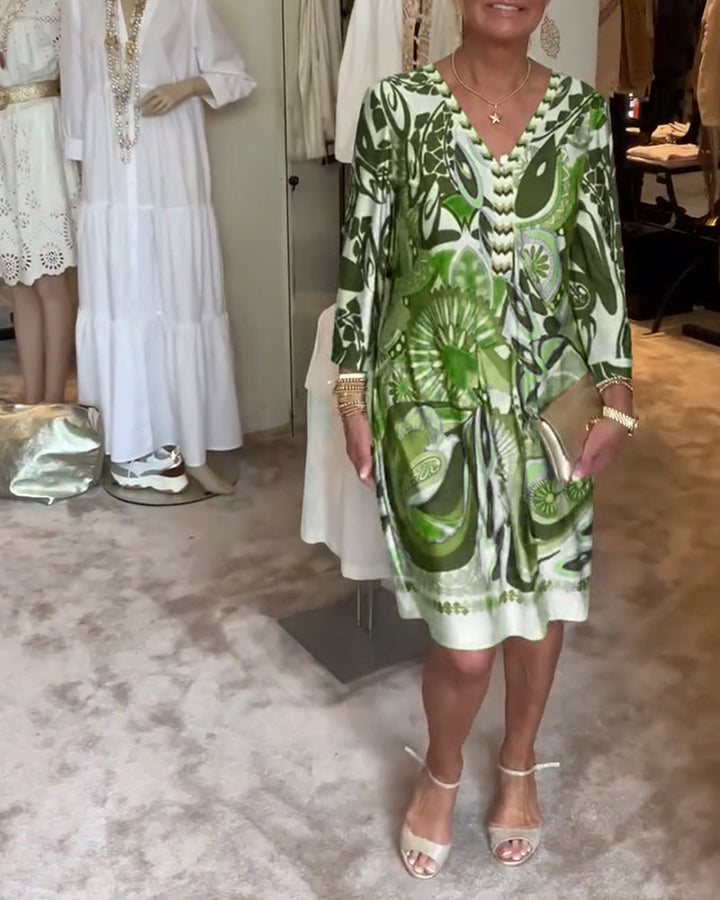 Mildred™ - Vintage Print Dress