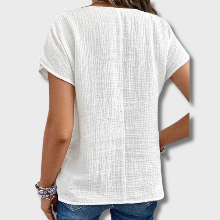 Bessie™ - Cotton Linen Blouse