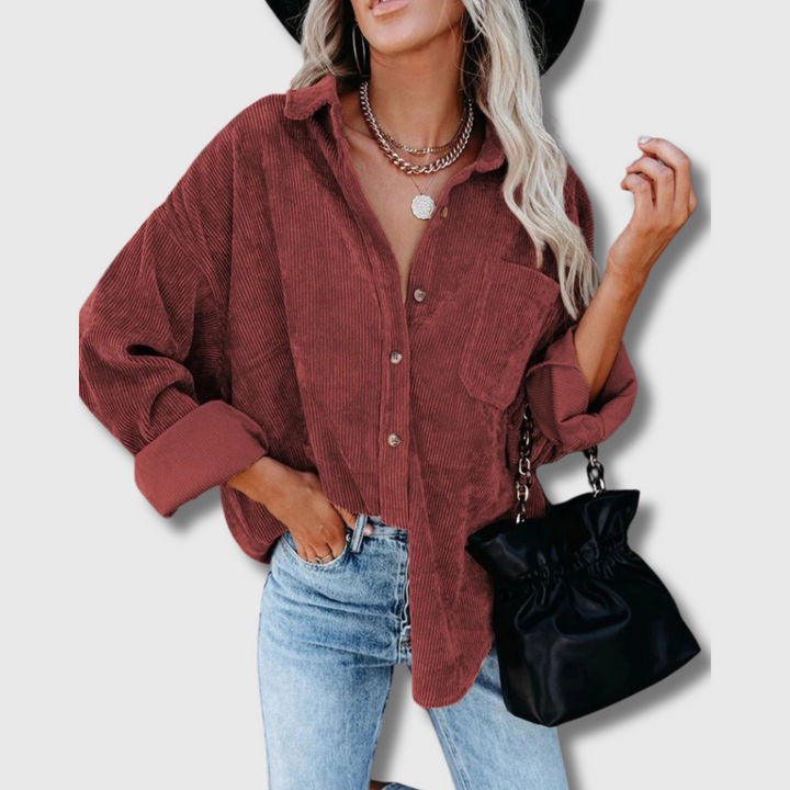 Gwen™ Vintage velvet shirt