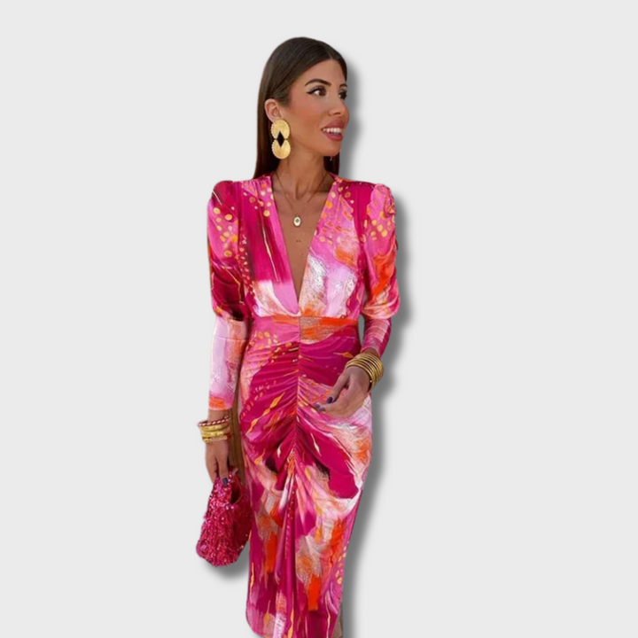 Giana™ - Pink Mirage Party Dress