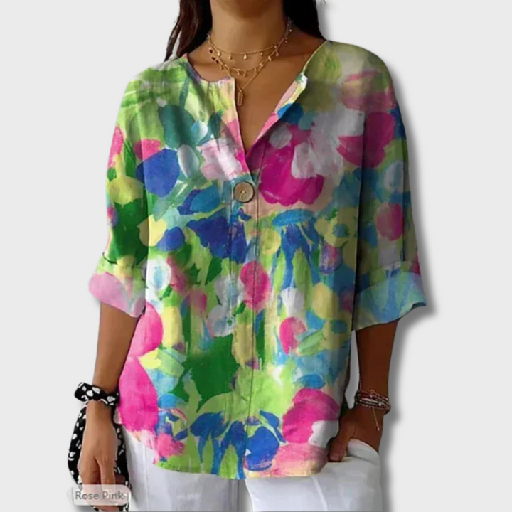 Thelma™ - Elegant Floral Blouse