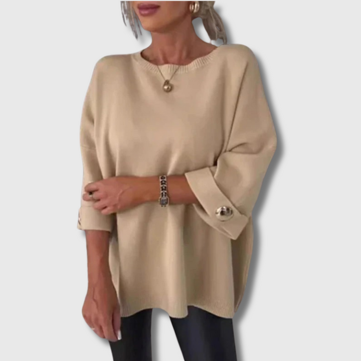 Lizzy™ - Elegant Button Sleeve Top