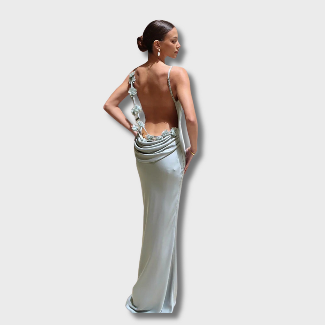 Risha™ - Elegant Sultry Backless Maxi Dress