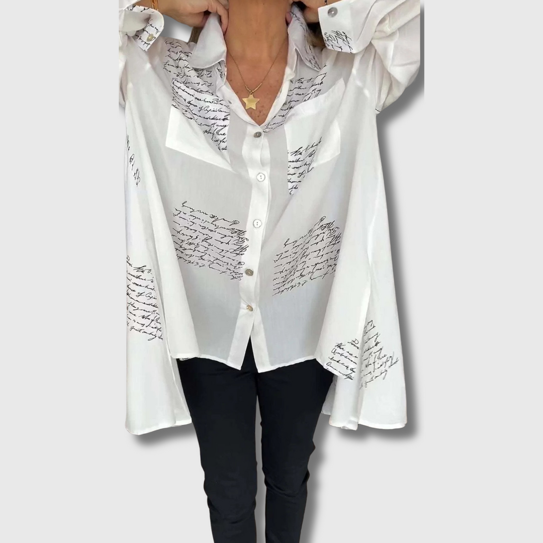 Juane™ - Handwritten Button-Up Shirt