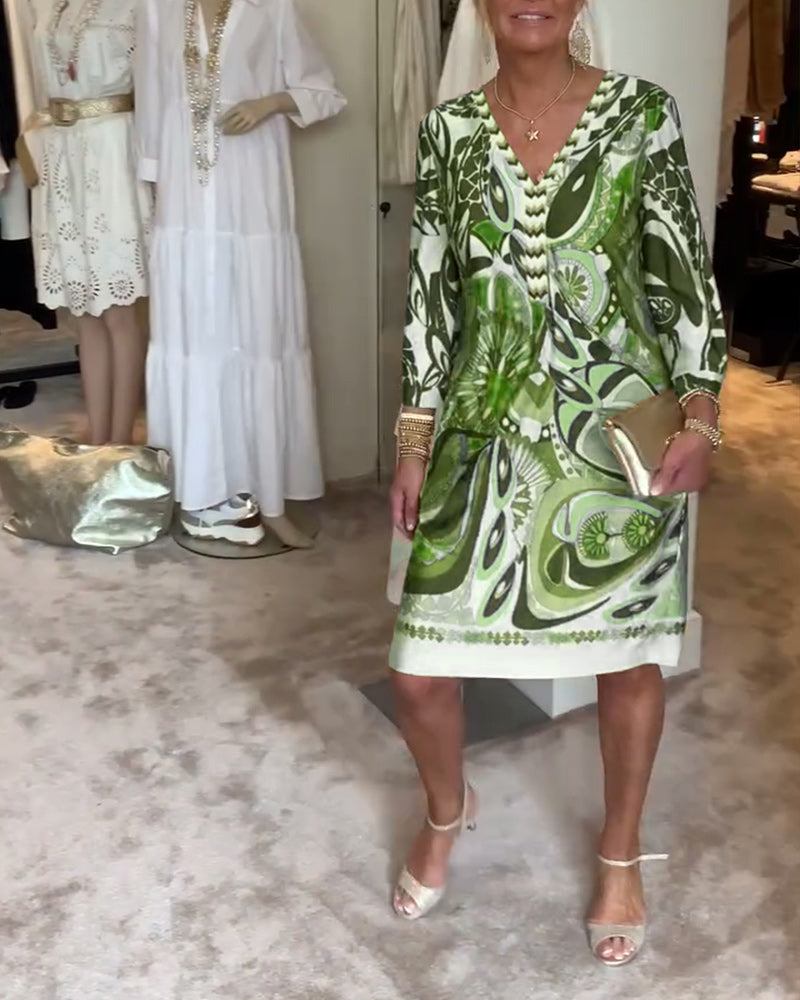 Mildred™ - Vintage Print Dress