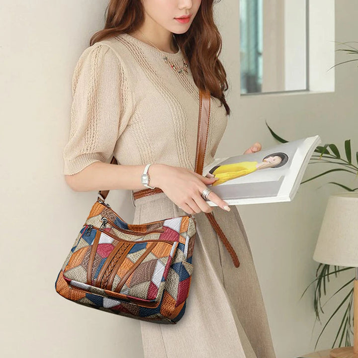 Edna™ -  Patchwork Shoulder Bag