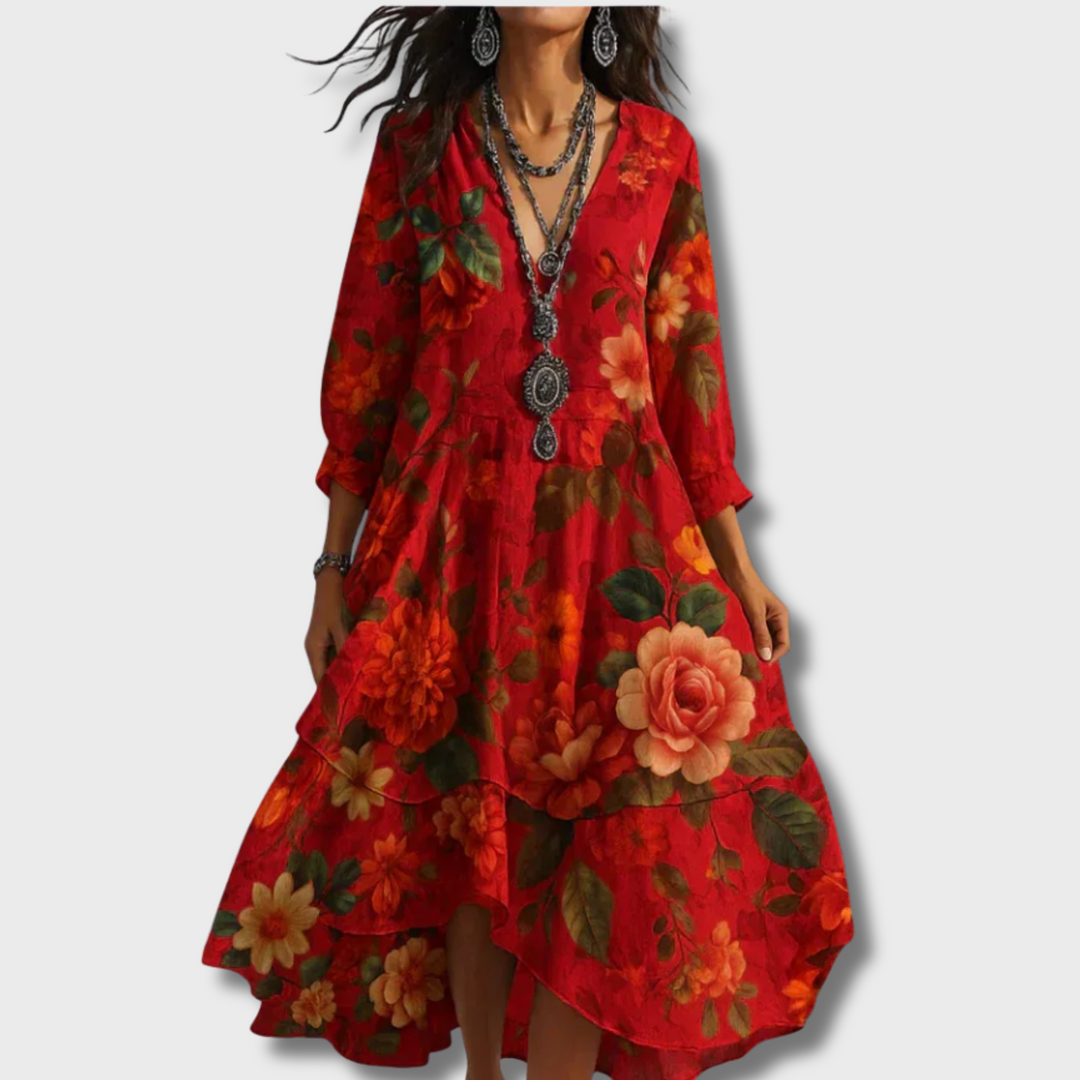 Zahara™ - Vintage Floral Dress