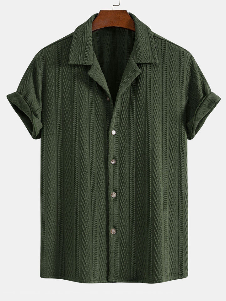 Elio™ - Cuban Shirt and Textured Shorts