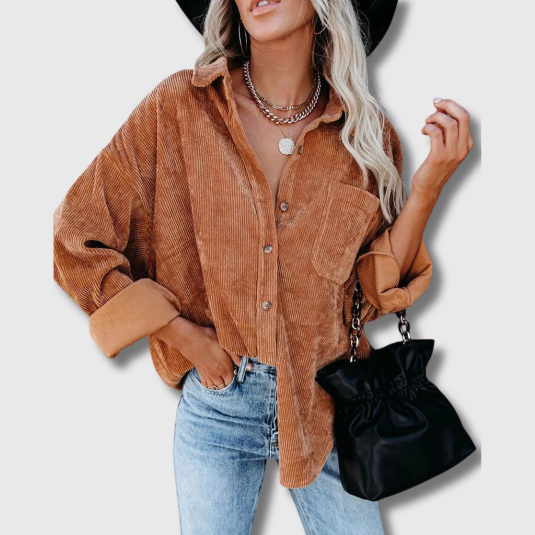 Gwen™ Vintage velvet shirt