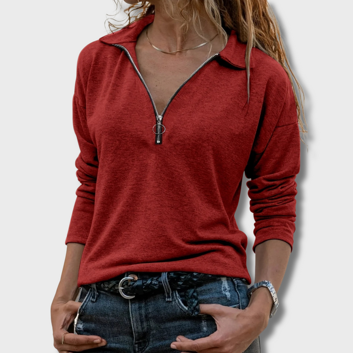 Carole™ - Chic Long-Sleeved Top