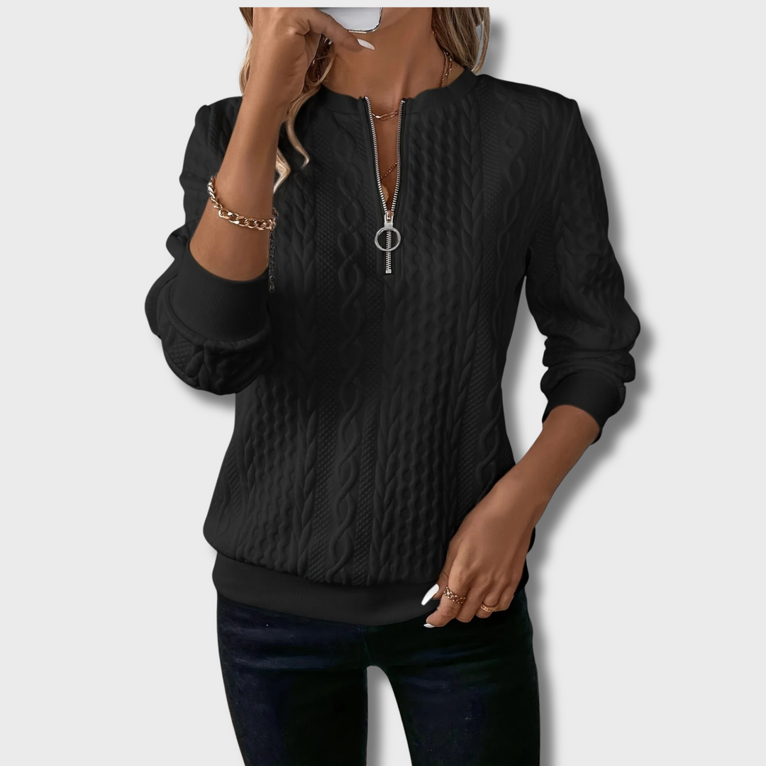 Tarra™ - Elegant Jumper with Zip