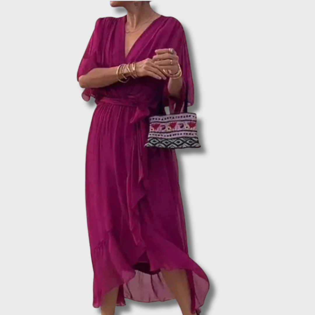 Abby™ - V-neck Flowy Dress