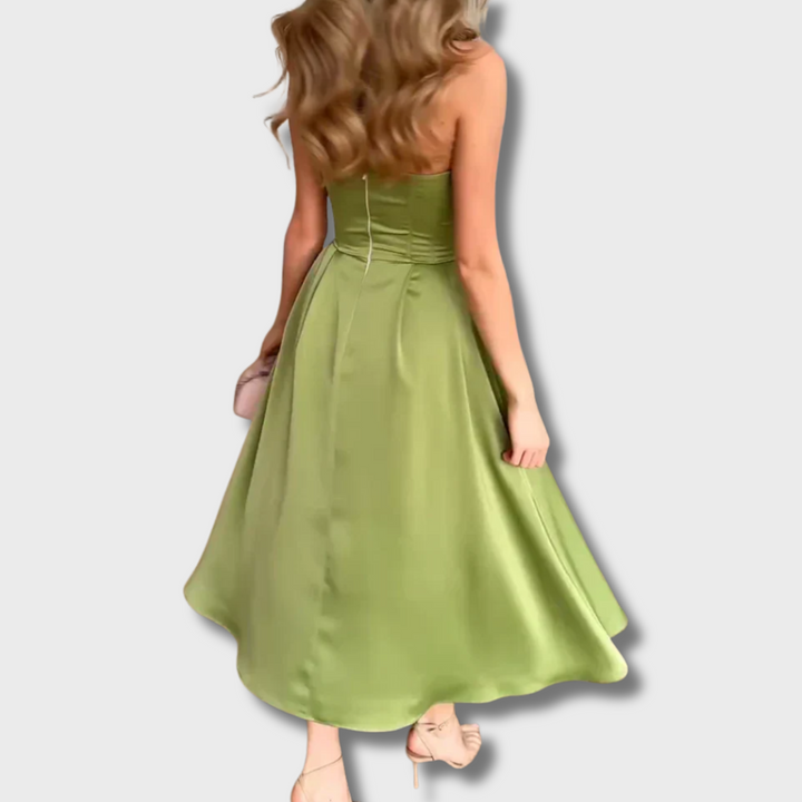 Yen™ - Chic Strapless Midi Dress
