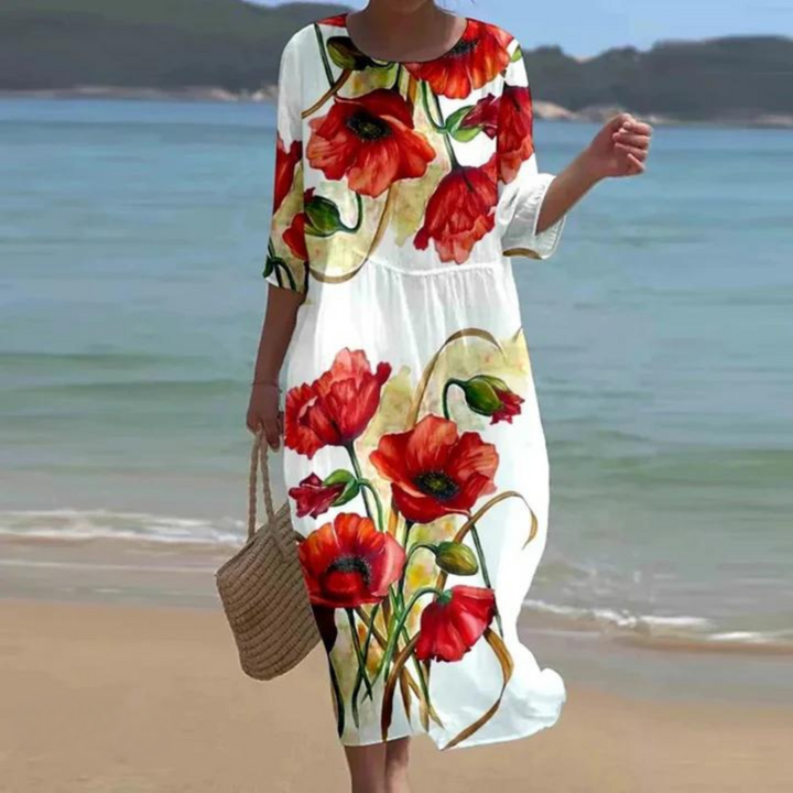 Kris™ - Stylish Floral Maxi Dress