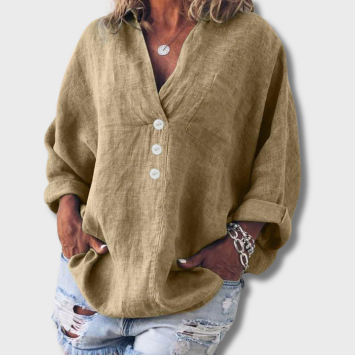Kai™ - Stylish Cotton Linen Pullover