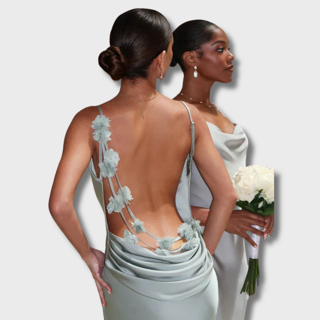 Risha™ - Elegant Sultry Backless Maxi Dress