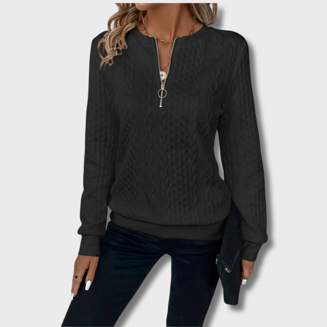 Tarra™ - Elegant Jumper with Zip