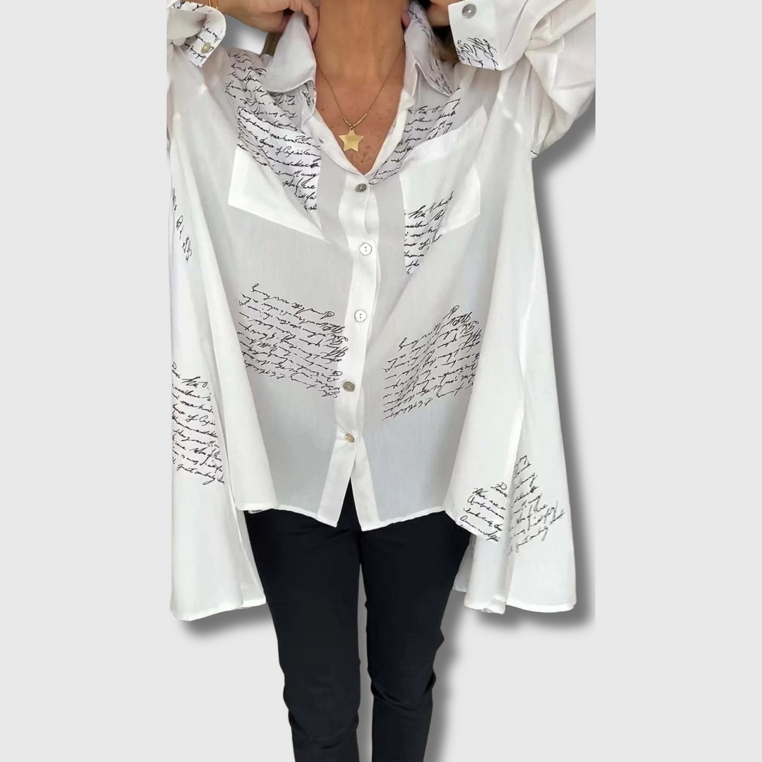 Juane™ - Handwritten Button-Up Shirt