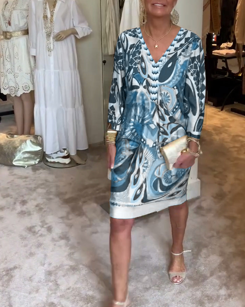 Mildred™ - Vintage Print Dress