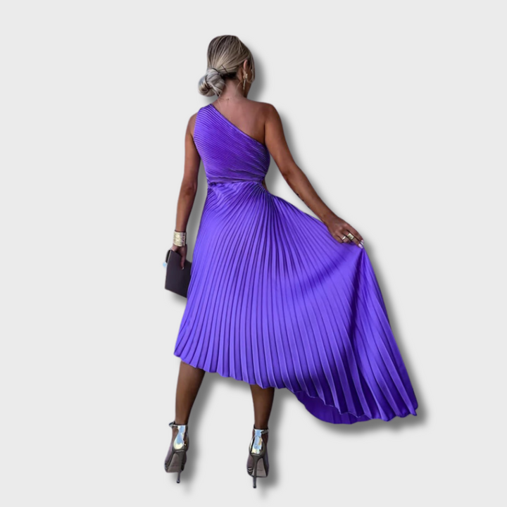 Frena™ - Elegant One Shoulder Midi Dress