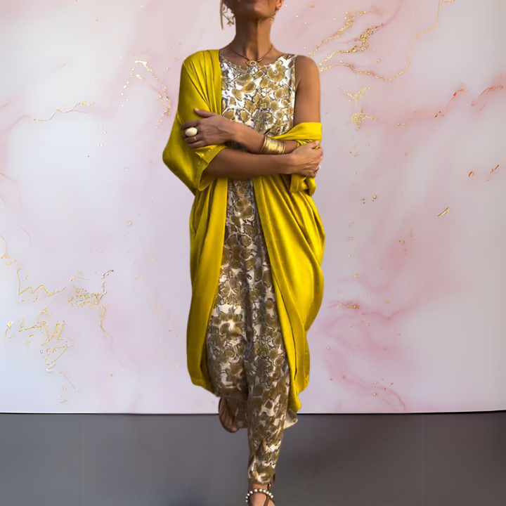 Valeria™ - Elegant Dress with Cardigan