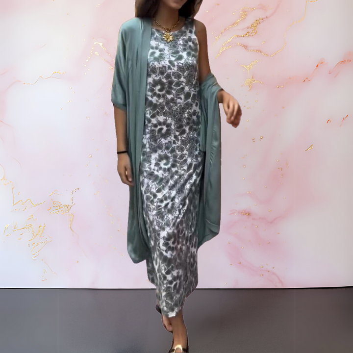 Valeria™ - Elegant Dress with Cardigan