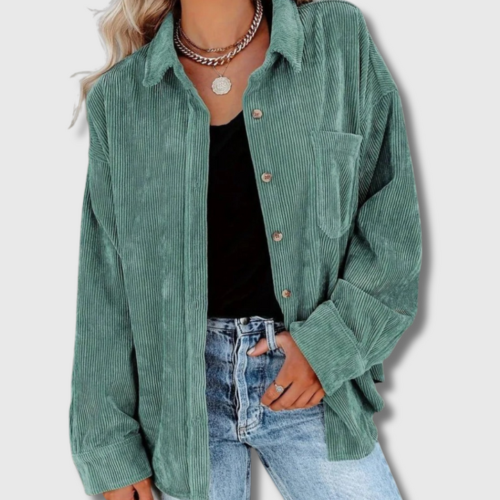 Gwen™ Vintage velvet shirt