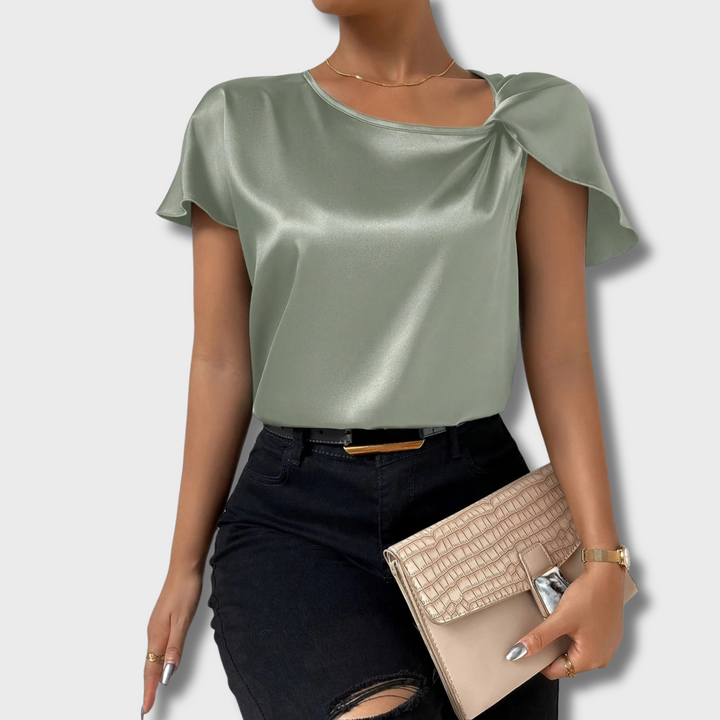 Gail™ - Trendy Top With Unique Shoulder Detail