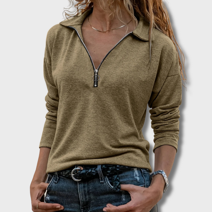 Carole™ - Chic Long-Sleeved Top