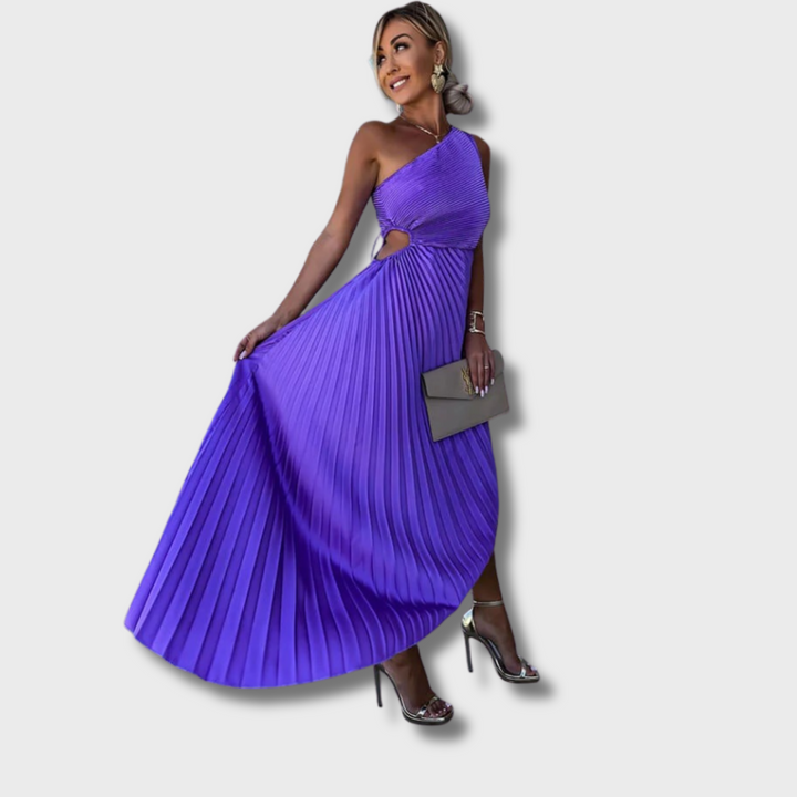 Frena™ - Elegant One Shoulder Midi Dress