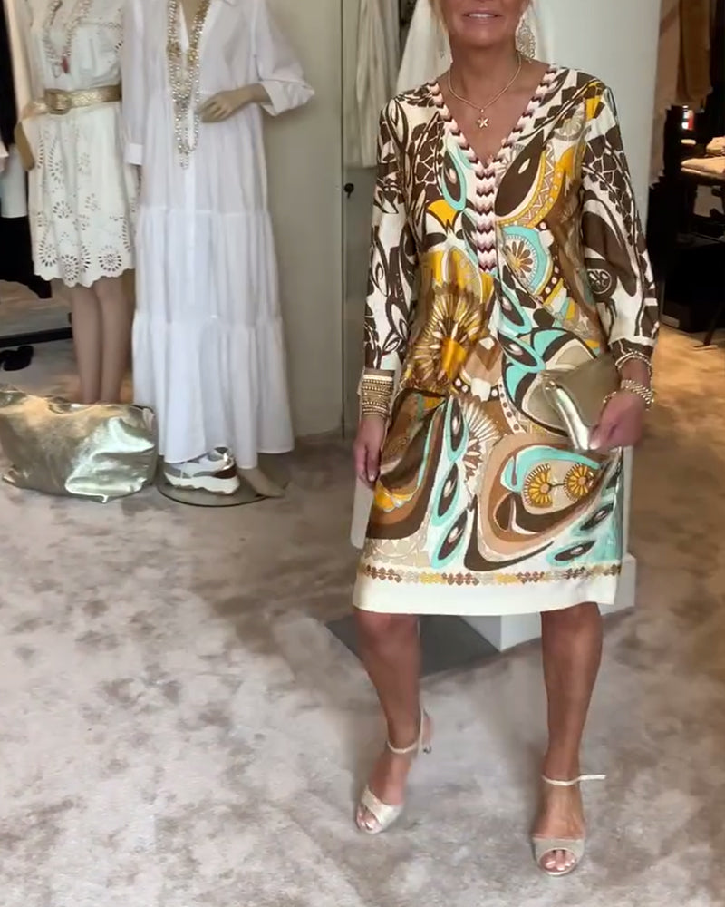 Mildred™ - Vintage Print Dress