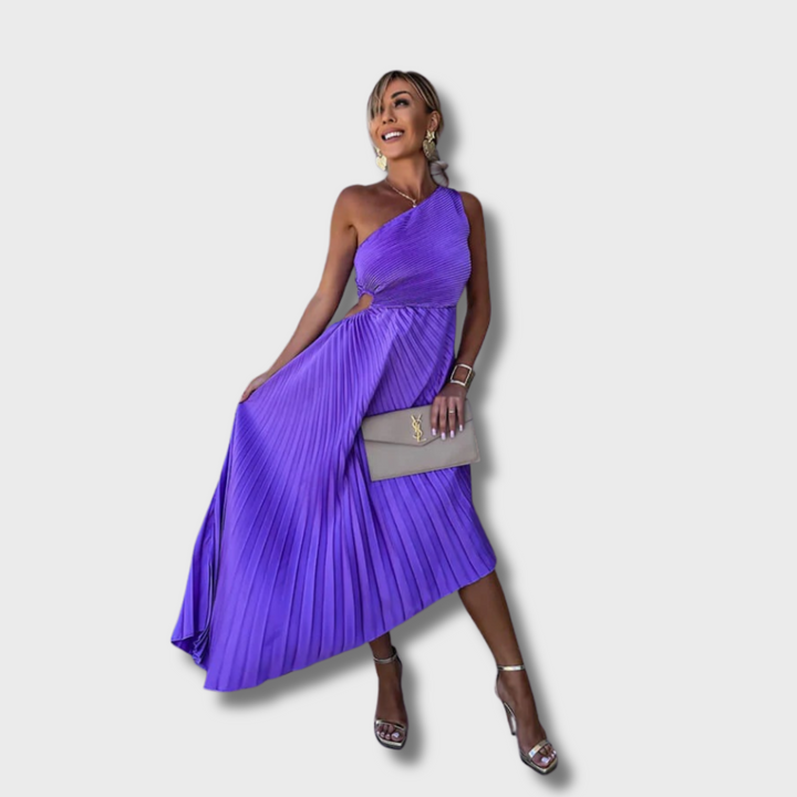 Frena™ - Elegant One Shoulder Midi Dress