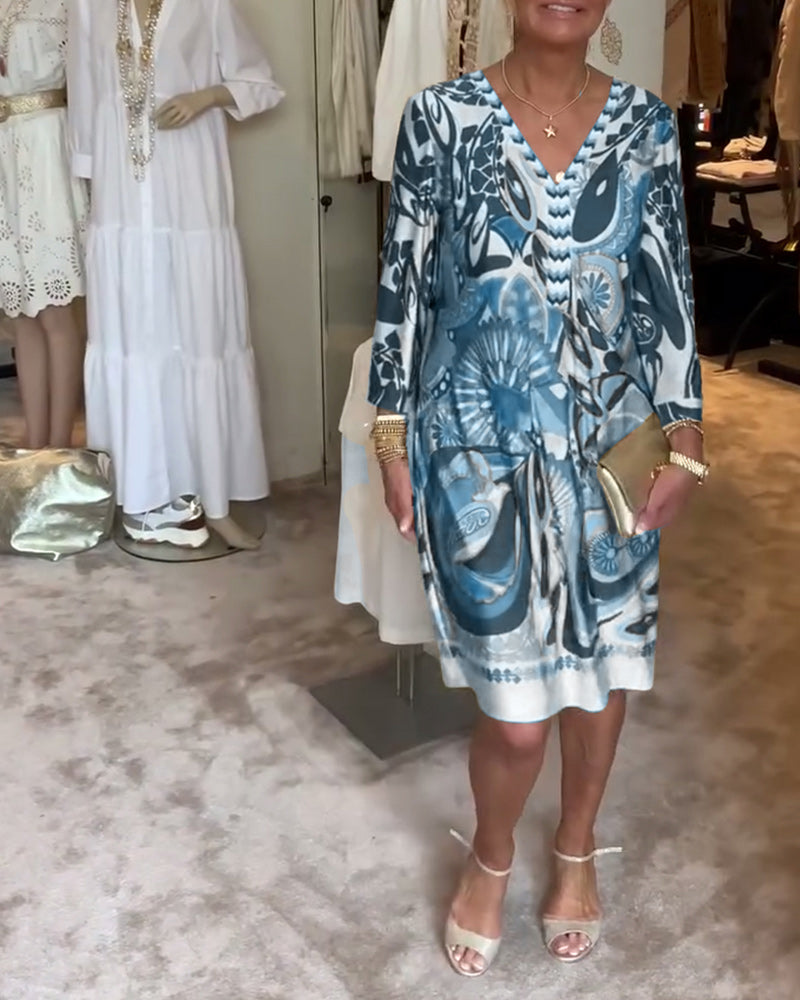 Mildred™ - Vintage Print Dress