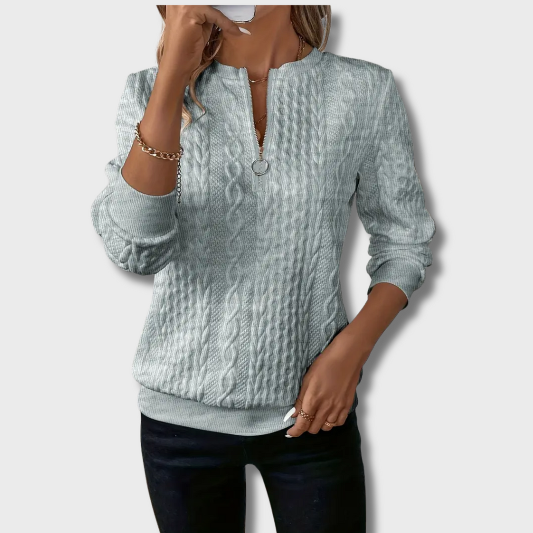 Tarra™ - Elegant Jumper with Zip
