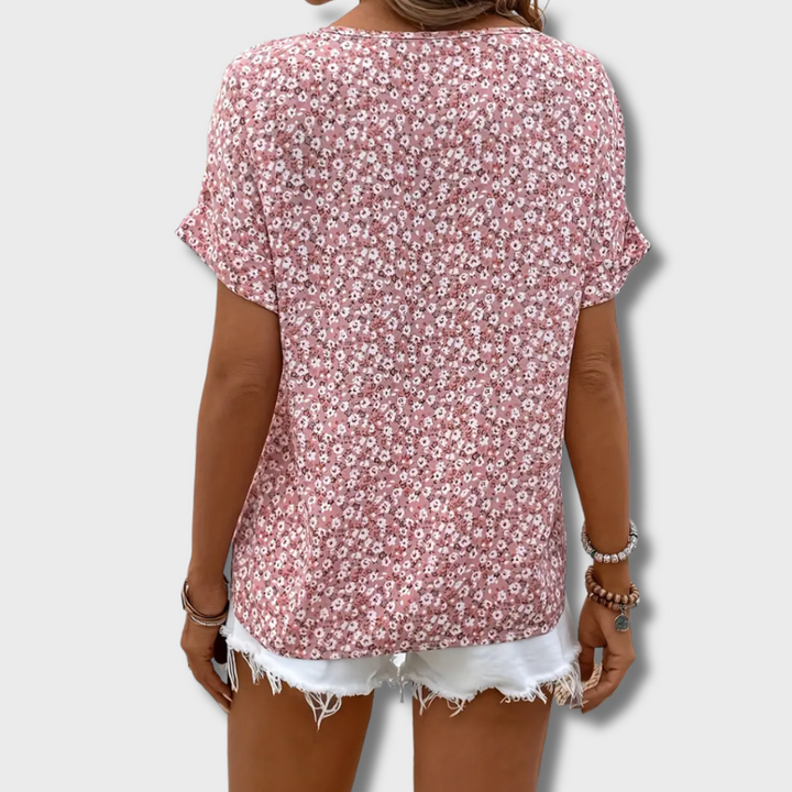 Avery™ - Floral Button-Up Blouse