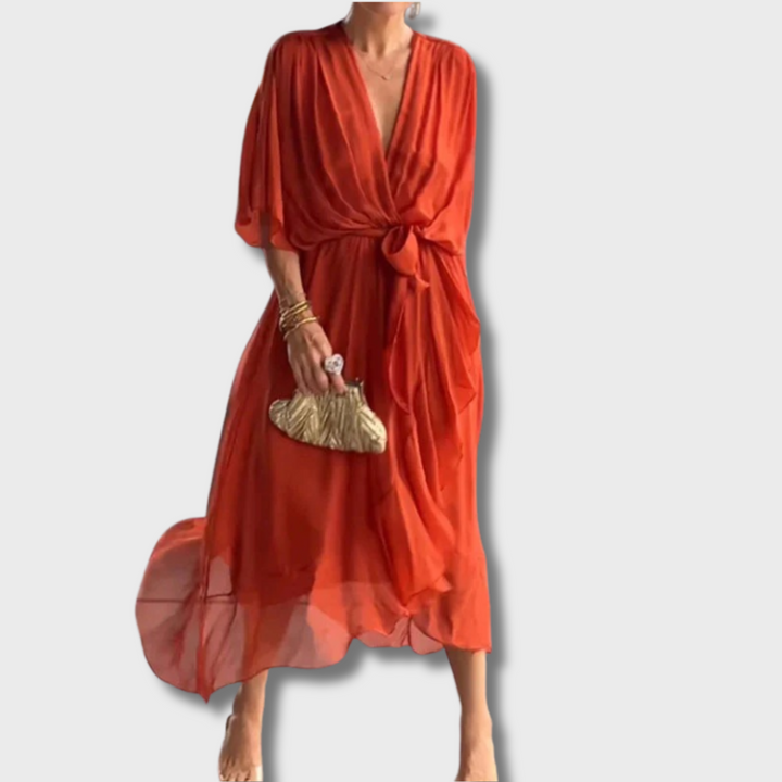 Abby™ - V-neck Flowy Dress