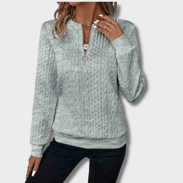 Tarra™ - Elegant Jumper with Zip