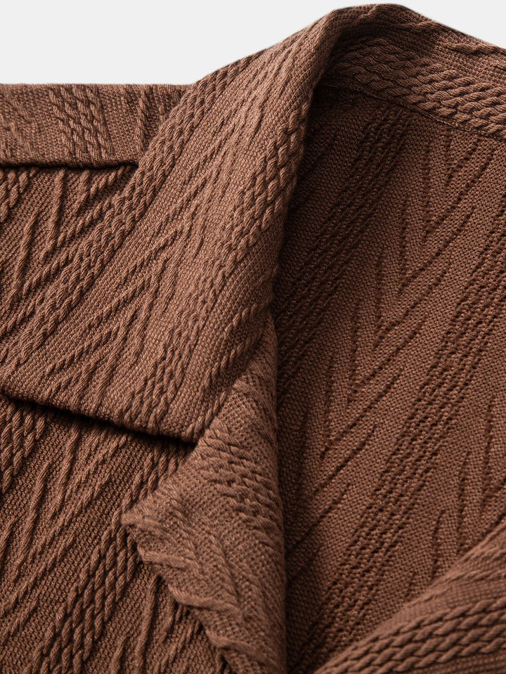 Elio™ - Cuban Shirt and Textured Shorts