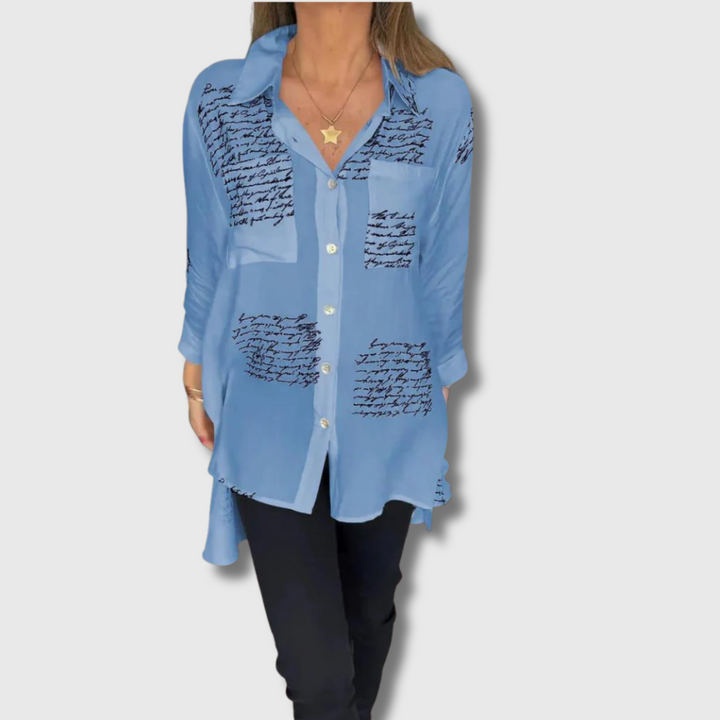 Juane™ - Handwritten Button-Up Shirt