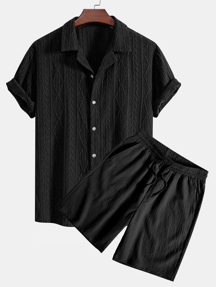 Bodhi™ - Shirt and Textured Shorts Set