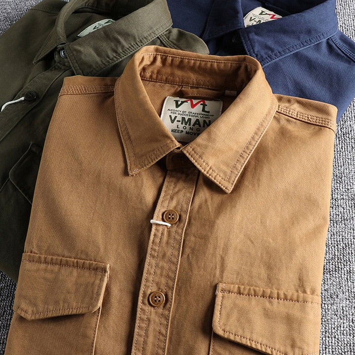 Baron™ - Tailored Cotton Cargo Shirt