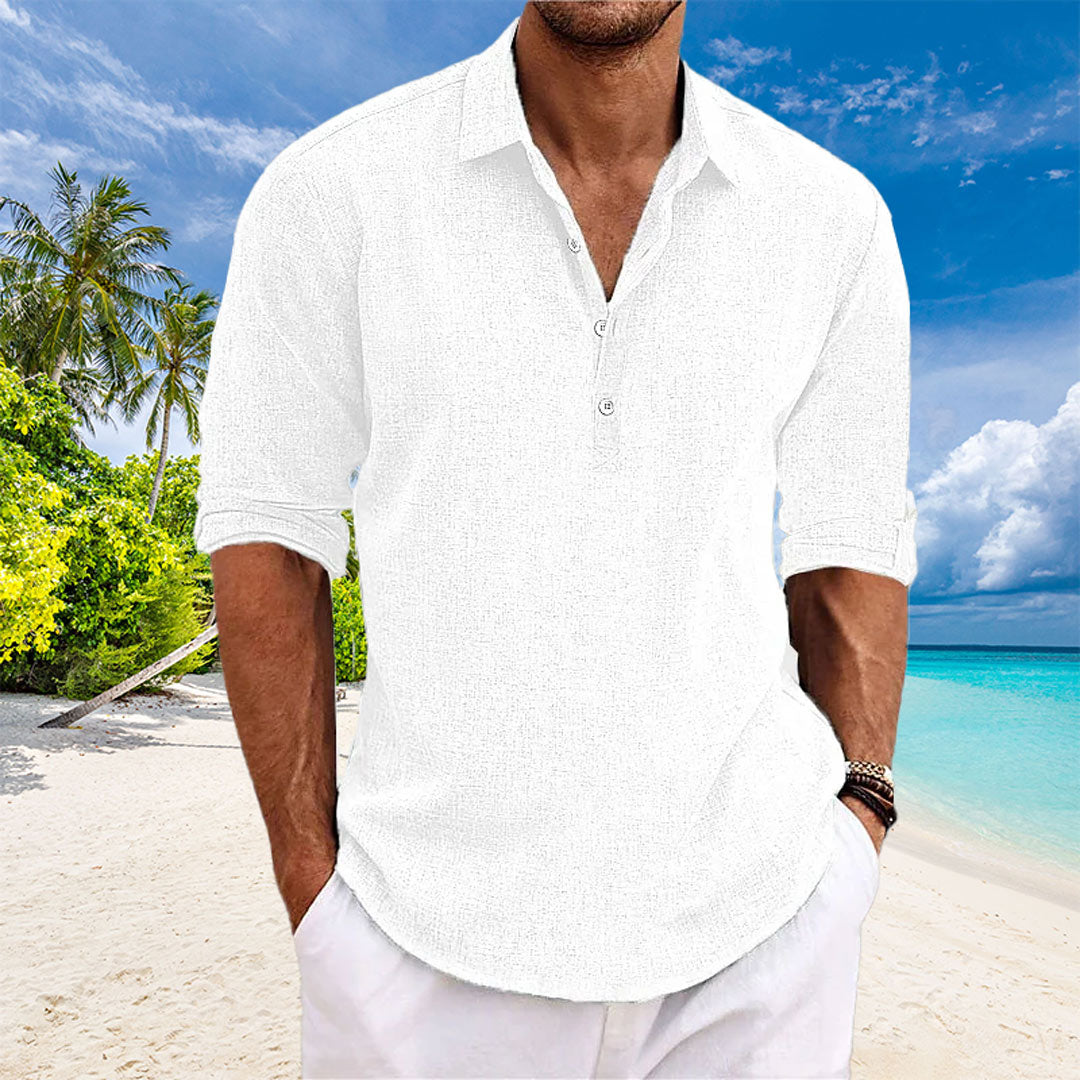 Wesley™ - Casual Linen Long Sleeve Shirt