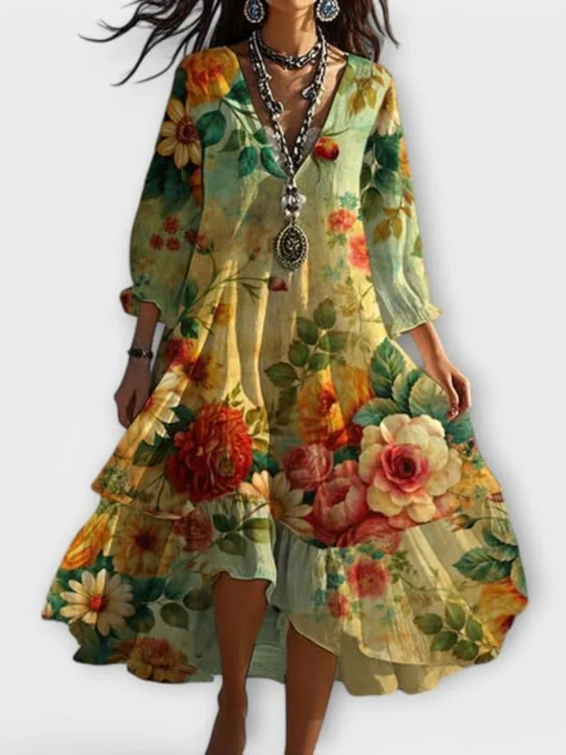 Zahara™ - Vintage Floral Dress
