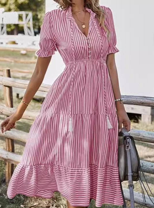 Noella™ - Classy V-neck Dress