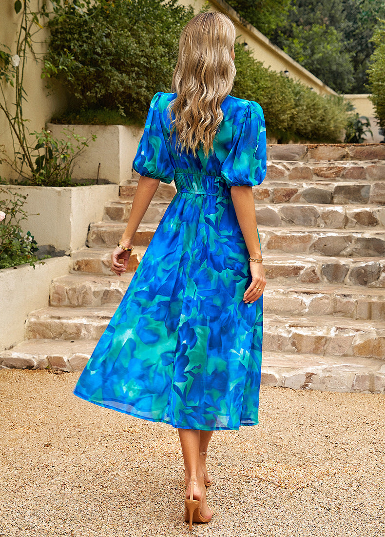 Vienne™ - Elegant Floral Dress