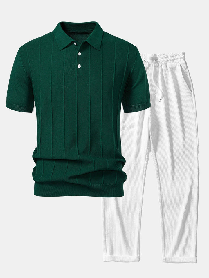 Ashton™ - Knit Polo Shirt and Corduroy Pants