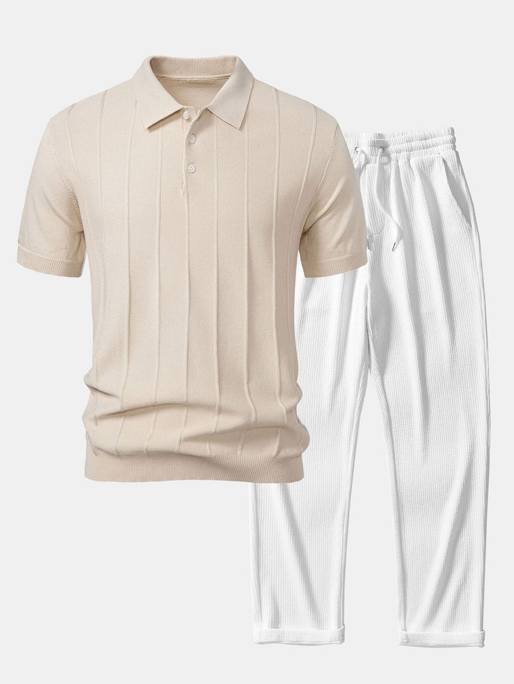 Ashton™ - Knit Polo Shirt and Corduroy Pants