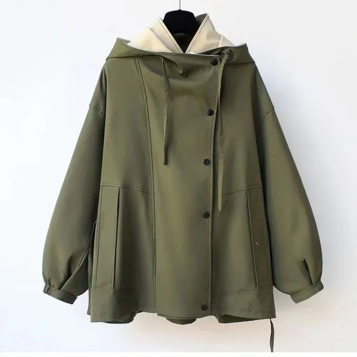 Xenia™ - Trendy Hooded Windbreaker Coat